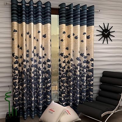 Rideaux de porte home sizzler en polyester, lot de 2 pièces, taille 116