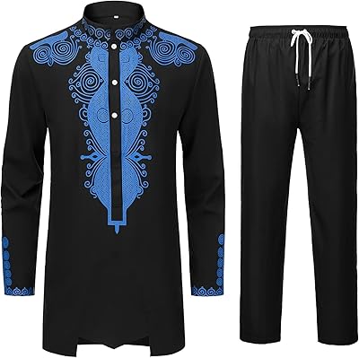 Ynd ensemble deux pièces vêtements et pantalons africains dashiki, chemise imprimée dorée, or. DIAYTAR COTE D'IVOIRE, votre boutique en ligne préférée, offre plus de 300 000 références pour répondre à tous vos besoins. Avec une large sélection de produits, vous pouvez trouver des offres exceptionnelles et des promotions exclusives. DIAYTAR COTE D'IVOIRE est le choix idéal pour faire du shopping en ligne de manière sécurisée et pratique.