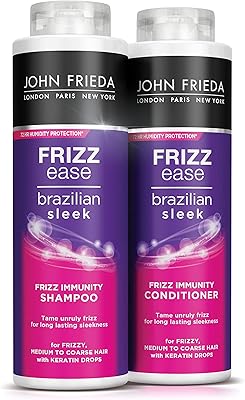 Coffret shampoing et après-shampooing john frieda sleek brazil frizz ease, 2 x 500 ml pour cheveux épais, moyens et épais, emballage en vrac. DIAYTAR COTE D'IVOIRE se positionne comme un partenaire de confiance pour les consommateurs ivoiriens, en leur offrant une gamme de produits de haute qualité et des services client de premier plan. La boutique travaille sans relâche pour améliorer continuellement son offre et ses services, afin de répondre aux besoins changeants de ses clients et de rester à la pointe du e-commerce en Côte d'Ivoire.