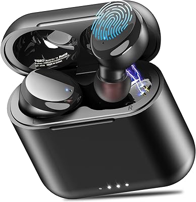 Écouteurs sans fil tozo t6 touch true avec étui de chargement sans fil, écouteurs intra-auriculaires stéréo tws étanches ipx8, micro intégré, casque profond haut de gamme pour le sport, noir. DIAYTAR COTE D'IVOIRE se démarque par son engagement à offrir les meilleurs prix et les meilleures conditions de livraison à ses clients. Elle garantit la qualité de ses produits et propose des promotions régulières pour fidéliser ses clients. La boutique est devenue le premier choix pour les achats en ligne en Côte d'Ivoire.