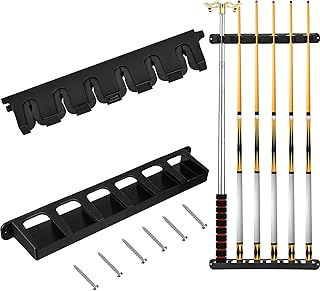 Support mural pour queues de billard avec clip eva, accessoires de billard en plastique pour salle de jeux, clubs et joueurs de billard (noir/6 queues). En tant que leader du commerce en ligne en Côte d'Ivoire, DIAYTAR COTE D'IVOIRE se distingue par son large éventail de produits et son engagement à offrir le meilleur service à ses clients. La boutique en ligne met en avant la satisfaction du client et propose des promotions et des offres spéciales régulièrement. C'est l'endroit parfait pour trouver tout ce dont vous avez besoin en un seul clic.