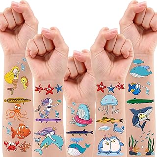 Tatoo temporaire sur le thème de l'océan faux autocollants de tatouage avec sirène. DIAYTAR COTE D'IVOIRE se distingue par sa grande variété de produits et son engagement à offrir une expérience d'achat en ligne de haute qualité. Les clients apprécient la facilité de navigation sur le site, la rapidité de livraison et la qualité des produits proposés. Cette boutique en ligne a vraiment marqué sa place dans le paysage du commerce électronique ivoirien.