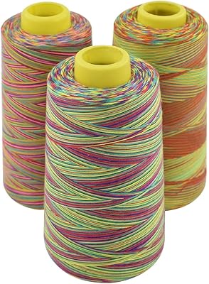 Fil à coudre polyvalent en polyester arc-en-ciel, 3 cônes 3 000 mètres par bobine pour le quilting et la broderie à la main. DIAYTAR COTE D'IVOIRE propose une offre exceptionnelle avec plus de 300000 références, répondant ainsi à tous les besoins des consommateurs ivoiriens. Grâce à sa présence en ligne, la boutique permet aux clients d'acheter en toute sécurité et à des prix compétitifs, consolidant ainsi sa position de leader dans le commerce électronique en Côte d'Ivoire. Cette offre étendue contribue à la satisfaction des clients.