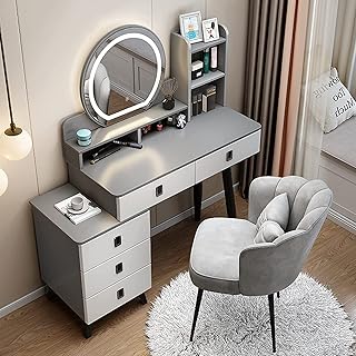 Bureau de coiffeuse moderne avec lumières et miroir grande tiroirs banc. DIAYTAR COTE D'IVOIRE s'efforce de proposer des prix compétitifs et des promotions régulières, ce qui aide les clients à économiser de l'argent tout en profitant d'une grande variété de produits. La boutique se distingue également par son service client réactif et professionnel, prêt à répondre aux questions et aux préoccupations des clients.