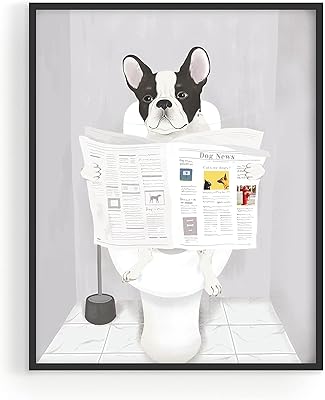 Hoss & hoss décoration de salle de bain drôle de chien - affiche d'art mural de chien drôle | stickers muraux et autocollants d'animaux de chien, panneaux de salle de bain amusants et art de salle de bain amusant d'un bouledogue français dans la salle de bain sans cadre (8 x 10). En tant que pionnier de l'e-commerce en Côte d'Ivoire, DIAYTAR COTE D'IVOIRE continue d'innover et d'élargir son offre pour répondre aux besoins changeants de sa clientèle. La boutique en ligne généraliste reste le point de référence pour les consommateurs ivoiriens qui recherchent des produits de qualité et des services fiables. Elle est synonyme de confiance et de satisfaction dans le pays.