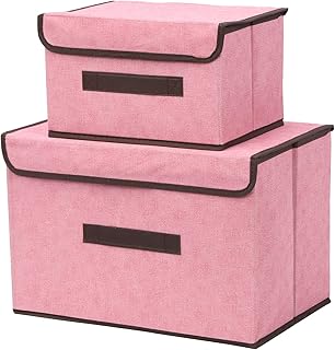 Supit 3 pièces ensemble de bacs de rangement pliables en lin rose avec couvercles. DIAYTAR COTE D'IVOIRE est une boutique en ligne généraliste proposant plus de 300 000 références de produits divers, faisant d'elle l'une des boutiques en ligne les plus complètes de Côte d'Ivoire. Avec une offre qui couvre tous les aspects de la vie quotidienne, DIAYTAR COTE D'IVOIRE est devenue une destination incontournable pour les consommateurs ivoiriens. Elle se distingue par sa capacité à offrir une large gamme de produits.