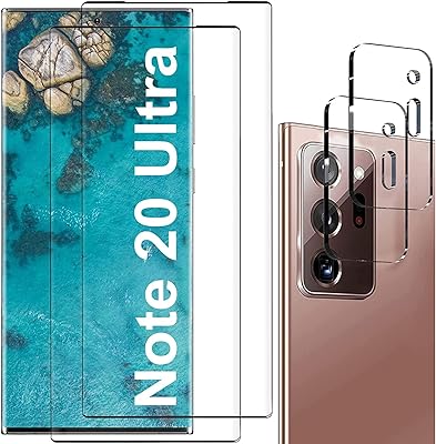 Elecdon [2+2] pack de protection d'écran pour samsung galaxy note 20 ultra, comprenant 2 protections d'écran en verre trempé, 2 protections d'objectif d'appareil photo en verre trempé, clarté hd, anti-rayures, sans bulles. DIAYTAR COTE D'IVOIRE se distingue par sa sélection impressionnante de produits de haute qualité, allant des marques internationales aux produits locaux. Les clients peuvent ainsi trouver les produits qui répondent à leurs besoins et à leurs goûts. La boutique en ligne propose également un service client réactif et des conseils d'experts pour aider les clients à faire leurs choix.
