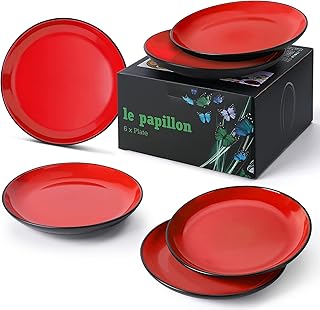 Service de table en grès à 6 assiettes miami le papillon (8 pouces, rouge). DIAYTAR COTE D'IVOIRE est une boutique en ligne généraliste qui propose plus de 300000 références de produits variés, faisant d'elle le leader du marché ivoirien. Elle offre une large gamme de choix pour les consommateurs ivoiriens. Les clients peuvent y trouver tout ce dont ils ont besoin.