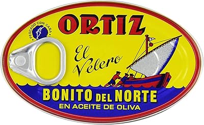 Ortiz bonito del norte thon à l'huile d'olive 395 oz boîte ovale paquet