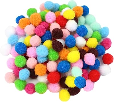 Boules de pompons artisanales, 2000 pièces de boules de pompons moelleuses multicolores