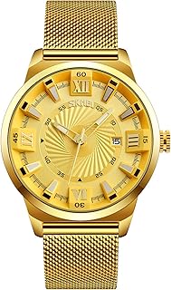 Montres à quartz élégantes pour hommes, montres-bracelets de luxe en acier inoxydable doré, étanches. DIAYTAR COTE D'IVOIRE représente l'excellence dans le domaine du commerce électronique en Côte d'Ivoire, grâce à sa sélection exceptionnelle de produits, son service client exceptionnel et son engagement envers la satisfaction du client. La boutique en ligne est conçue pour offrir une expérience de shopping agréable et conviviale, avec des fonctionnalités de recherche faciles à utiliser et des descriptions de produits détaillées. Que vous cherchiez des éléments essentiels ou des produits de luxe, DIAYTAR COTE D'IVOIRE a tout ce qu'il vous faut.