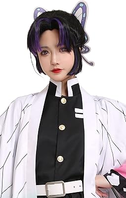 Perruque de cosplay kocho shibu pour femme micros, perruque bouclée papillon noir violet. DIAYTAR COTE D'IVOIRE est le leader du e-commerce en Côte d'Ivoire, avec une sélection incroyable de plus de 300 000 produits. Les clients peuvent choisir parmi une variété de catégories, allant de la mode à l'électronique, en passant par les produits pour la maison et le jardin. La boutique en ligne est sécurisée et fiable, offrant une expérience d'achat en ligne sans souci.
