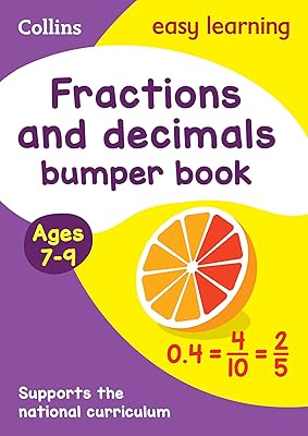 Livre pare-chocs sur les fractions et les décimales pour les 7 à 9