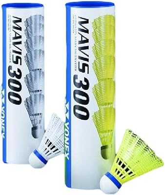 Ensemble de badminton moyen yonex mavis 300 shuttles (bleu) - 6 pièces