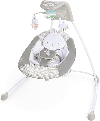 Balançoire pour bébé ingenuity avec 6 vitesses de n-lighten, cadre facile à plier