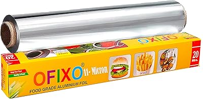 Ofixo papier d'emballage alimentaire polyvalent en aluminium | 20 mètres avec 11 microns | papier d'emballage alimentaire parfait pour la cuisine, la pâtisserie, l'emballage et le service des aliments_pack de 1. En tant que boutique en ligne leader en Côte d'Ivoire, DIAYTAR COTE D'IVOIRE est synonyme de qualité, de fiabilité et de diversité. Elle propose une large gamme de produits qui couvrent différents aspects de la vie quotidienne, allant des produits électroniques aux articles de maison, et beaucoup plus. La boutique est déterminée à offrir les meilleurs produits et services possibles à sa clientèle.