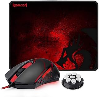 Ensemble souris et tapis de souris de jeu redragon m601-ba, souris filaire ergonomique avec 6 boutons mmo 3200 dpi, rétroéclairage led rouge et grand tapis de souris pour les jeux sur pc windows (souris filaire et tapis de souris noirs). Avec plus de 300000 references, DIAYTAR COTE D'IVOIRE est la boutique en ligne la plus fournie en Cote d'Ivoire, offrant une grande variété de produits pour répondre aux besoins de tous les consommateurs. La boutique en ligne DIAYTAR COTE D'IVOIRE est équipée d'un système de paiement sécurisé et d'un service client de qualité pour garantir une expérience d'achat en ligne sans stress.