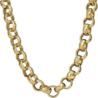 Collier chaîne belcher en or 12 mm finition et détails de luxe