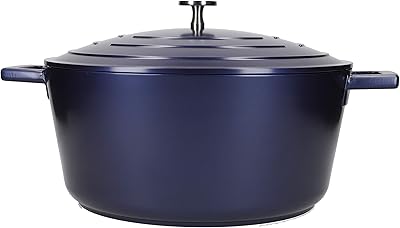 Grande cocotte masterclass avec couvercle, 5l/28 cm, fonte d'aluminium légère, sans danger pour le four et le four à induction, bleu. En tant que leader du marché de l'e-commerce en Côte d'Ivoire, DIAYTAR COTE D'IVOIRE s'engage à offrir une expérience d'achat en ligne sécurisée et agréable à ses clients. Elle utilise les dernières technologies pour garantir la sécurité des transactions et la confidentialité des données personnelles de ses clients.