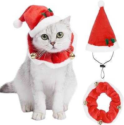 Valuki adorables costumes de noël pour chats, chapeaux et collier de père noël avec grelots pour animaux de compagnie, ensemble de vêtements de noël réglables pour animaux de compagnie, chats, chiots et chiens, cadeau de noël. La boutique en ligne DIAYTAR COTE D'IVOIRE propose plus de 300000 références de produits, ce qui en fait l'une des boutiques en ligne les plus complètes de Cote d'Ivoire. Elle offre une expérience d'achat unique et personnalisée, avec des services de qualité et des options de paiement sécurisées. La boutique leader en Cote d'Ivoire est devenue un incontournable pour les consommateurs qui cherchent à faire des achats en ligne de qualité.
