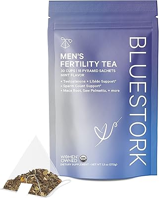 Thé de fertilité à la menthe poivrée biologique à la cigogne rose