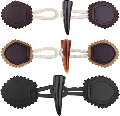 6 paires de boutons de manteau en résine antique, boutons de couture
