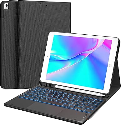 Clavier chisuna pour ipad 9ème génération, rétroéclairage 7 couleurs, trackpad multi-touch, porte-stylo intégré, 2 canaux bluetooth, étui avec support rabattable pour ipad 9/8/7 génération 10,2 pouces, noir. DIAYTAR COTE D'IVOIRE est la boutique en ligne de référence en Côte d'Ivoire, proposant une sélection incroyable de plus de 300000 articles. Les clients peuvent trouver tout ce qu'ils cherchent, des produits électroniques aux vêtements, en passant par les accessoires et les produits d'épargne. La boutique se distingue par son engagement envers la satisfaction de ses clients.
