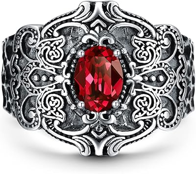 Bague pour hommes en argent sterling oxydé noir pytali magnifique bague en saphir