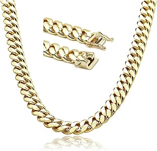 Collier chaîne à maillons cubains en or 24 carats pour hommes et femmes, taille diamant de 14 mm, plaqué épais, fermoir américain. Avec plus de 300 000 références à son Inventaire, DIAYTAR COTE D'IVOIRE est la référence pour les acheteurs en Côte d'Ivoire qui recherchent des produits de qualité à des prix compétitifs. De la mode aux produits pour la maison, en passant par les accessoires pour les enfants, la boutique en ligne généraliste répond à tous les besoins. Elle se démarque également par son engagement envers la satisfaction complète de ses clients.