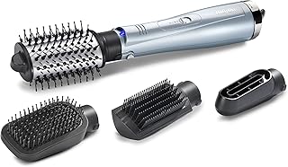 Brosse de séchage des cheveux 4 en 1 babyliss d'hydro fusion, bleue