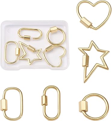 5 pièces pandahole fermoirs à pendentif en cuivre mélangé plaqué or 18 carats fermoirs porte-clés pour la fabrication de bijoux colliers. DIAYTAR COTE D'IVOIRE, la référence des boutiques en ligne en Côte d'Ivoire, offre une expérience de shopping inédite avec des produits variés et des promotions régulières.