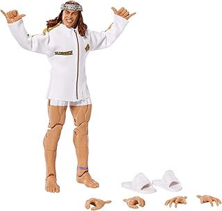 Figurine d'action wwe matt riddle elite #78 avec détails réalistes du visage, équipement