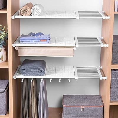 Étagère de séparation extensible, organisateur de support de rangement réglable, étagère de rangement réglable pour armoire, armoire, bibliothèque. DIAYTAR COTE D'IVOIRE est la boutique en ligne leader en Côte d'Ivoire, offrant une grande sélection de produits de haute qualité et à des prix compétitifs. La boutique propose des services de paiement sécurisés et des options de livraison flexibles, ce qui en fait une destination de choix pour les acheteurs en ligne. Elle est reconnue pour son engagement envers la satisfaction de ses clients.