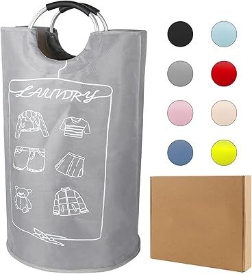 Sac à linge pliable et durable, panier à linge portable avec poignées confortables