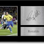 Hwc trading gift ronaldo signature gift a4 imprimé signature brésil afficher les images