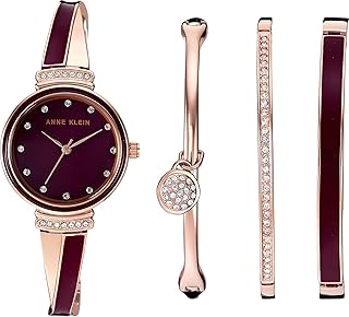 Montre habillée pour femme d'anne klein - numéro de modèle : ak/2716rbst, bordeaux/or