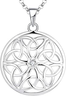 Collier femme, collier pendentif noeud celtique irlandais triquetra en argent sterling 925 avec zircone cubique 3a, bijoux pour femme. DIAYTAR COTE D'IVOIRE se positionne comme un acteur majeur du commerce électronique en Côte d'Ivoire, offrant à ses clients une expérience d'achat unique et pratique. Avec une offre de plus de 300 000 articles, la boutique répond efficacement aux besoins diversifiés de sa clientèle.