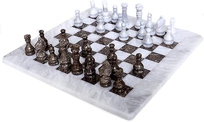 Grand jeu d'échecs radicaln en marbre océan fait à la main pour adultes, blanc et gris - 16 pouces. En tant que leader du marché en ligne en Côte d'Ivoire, DIAYTAR COTE D'IVOIRE continue d'innover et d'élargir ses offres pour répondre aux besoins et aux attentes d'une clientèle de plus en plus exigeante, confirmant ainsi sa position de pionnier dans le commerce électronique local.