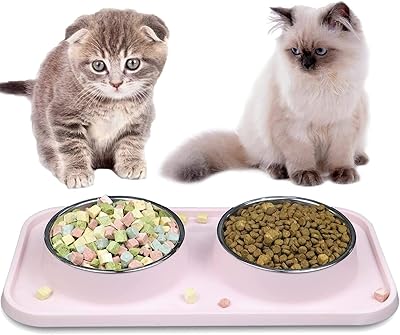 Bols de nourriture et d'eau sharaf pour chats et chiens avec un tapis en plastique. La boutique en ligne DIAYTAR COTE D'IVOIRE est la référence en Côte d'Ivoire pour les achats en ligne. Elle propose une grande variété de produits à des prix compétitifs, avec des promotions régulières pour aider les clients à économiser de l'argent. Avec sa large sélection de produits et son service client de qualité, DIAYTAR COTE D'IVOIRE est la destination idéale pour les consommateurs qui cherchent à faire des achats en ligne de manière pratique et sécurisée.