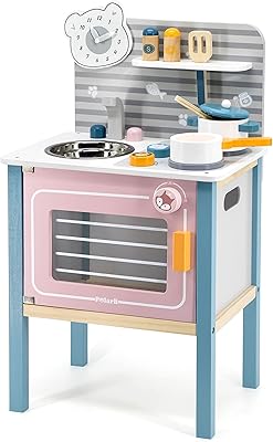 Cuisine et accessoires de cuisine en bois polarbee pour jeunes enfants