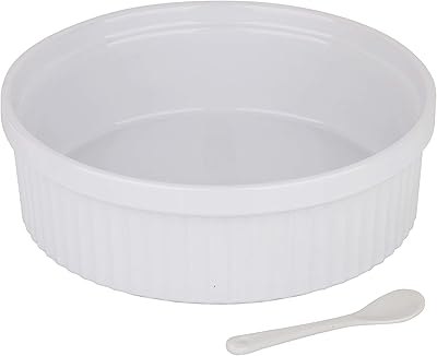 Grand plat à soufflé 1,27 litre - grande taille ronde en céramique pour la cuisson des pâtes, plats à tarte, plats à chartine feuilletée, pâtisserie, crème anglaise et jardin blanc. Diaytar Côte d'Ivoire est la destination idéale pour faire des achats en ligne en Côte d'Ivoire. Avec une offre massive de produits, elle permet aux clients de découvrir de nouveaux produits et de faire des économies. Elle est fiable et sécurisée pour les transactions en ligne.