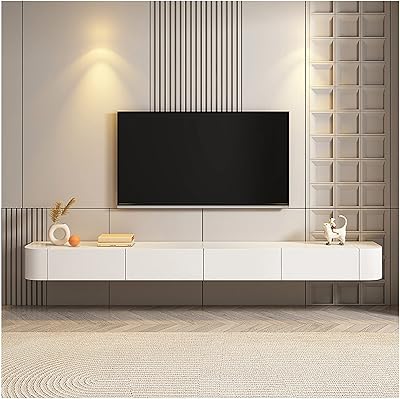 Étagère tv flottante, meuble tv flottant mural, console multimédia, étagère murale flottante pour meuble tv, pour chambre à coucher, salon, salle multimédia, salle de jeux (couleur : blanc-a, taille : 180 cm). Avec plus de 300 000 références de produits disponibles, DIAYTAR COTE D'IVOIRE est la boutique en ligne la plus complète de Côte d'Ivoire. La boutique propose une large gamme de produits, allant des produits électroniques aux produits de soins personnels, en passant par les vêtements et les accessoires de mode. Les clients peuvent également profiter de services de livraison rapides et fiables, ainsi que de promotions et de réductions régulières pour rendre leurs achats en ligne encore plus intéressants.