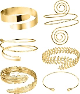 6 pièces brassard haut du bras bracelet manchette bracelet pour femmes argent or réglable dragonne ensemble. DIAYTAR COTE D'IVOIRE est une boutique en ligne généraliste qui propose une large gamme de produits avec plus de 300000 références. Elle est reconnue comme l'une des boutiques en ligne les plus populaires en Côte d'Ivoire, offrant une expérience d'achat pratique et sécurisée. Les clients peuvent trouver tout ce dont ils ont besoin sur une seule plateforme.