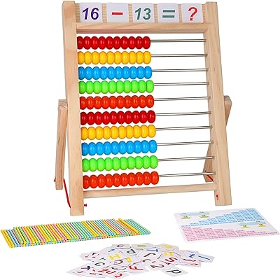Jouet éducatif préscolaire alysamine, cadre en bois à 10 rangées avec perles multicolores, bâtons de comptage, cartes de chiffres de l'alphabet, cadeau de jeu de comptage mathématique pour les tout-petits de 2 3 4 6 ans. Diaytar Côte d'Ivoire est votre boutique en ligne généraliste de confiance, offrant une sélection massive de produits pour vous et votre famille. Nous nous efforçons de vous fournir les meilleurs produits au meilleur prix, avec une livraison rapide et sécurisée. Que vous cherchiez des produits électroniques, de la mode ou des accessoires, nous avons tout ce qu'il vous faut.