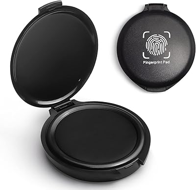 1 paquet de tampons encreurs pour empreintes digitales pour fournitures de signalisation cartes