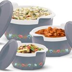Ensemble de 3 cocottes intérieures en acier inoxydable milton elegance junior