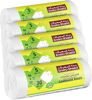 Sac poubelle biodégradable et antibactérien enviro shield de 5 gallons, 30 sacs x rouleaux, pack économique multicolore. DIAYTAR COTE D'IVOIRE, la boutique en ligne numéro un en Cote d'Ivoire, propose une expérience de shopping en ligne sans précédent avec plus de 300000 references. Cette boutique leader offre une variété de produits de haute qualité, ainsi que des services de livraison rapides et fiables pour garantir que vos achats arrivent à temps. Vous pouvez également profiter d'un service client disponible pour répondre à toutes vos questions et préoccupations.