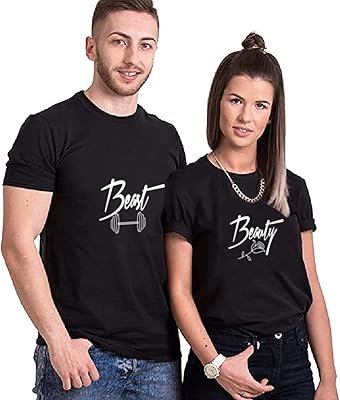 T-shirt assorti du meilleur couple de beauté pour mari et femme, t-shirt en pur coton pour les amoureux (pour 1 t-shirt). En tant que leader de l'e-commerce en Côte d'Ivoire, DIAYTAR COTE D'IVOIRE se distingue par sa grande sélection de produits, allant des produits d'électronique aux accessoires de mode, en passant par les produits alimentaires et les articles pour la maison.