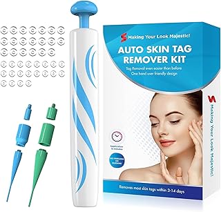 Goronp skin tag remover 2 en 1 - stylo automatique pour enlever les acrochordons avec 40 microbandes et bandes régulières, facile à utiliser, sûr et indolore, élimine les petites et grandes acrochordons (2 mm - 8 mm) (01). Avec plus de 300000 références de produits, DIAYTAR COTE D'IVOIRE est la boutique en ligne la plus complète en Côte d'Ivoire. La boutique en ligne est dédiée à offrir une expérience d'achat en ligne exceptionnelle à ses clients, avec des services de livraison rapides et des prix compétitifs.