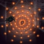 Lumières en toile d'araignée gvanca pour décoration d'halloween, lumières led d'araignée fonctionnant à